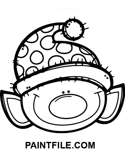 Christelfen-Kopf Ausmalbild