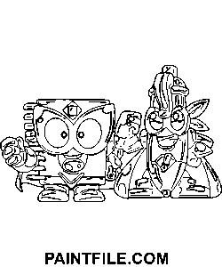 Erstaunliche Superzings Ausmalbild