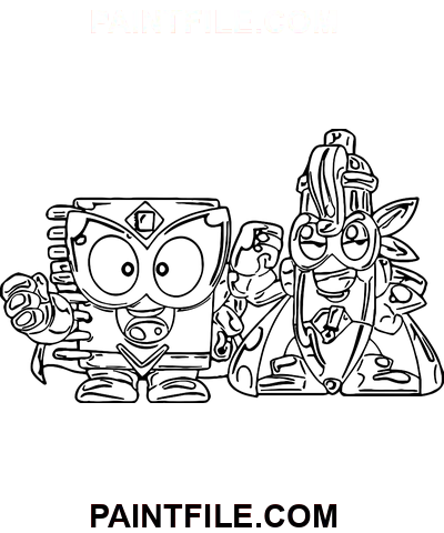 Erstaunliche Superzings Ausmalbild