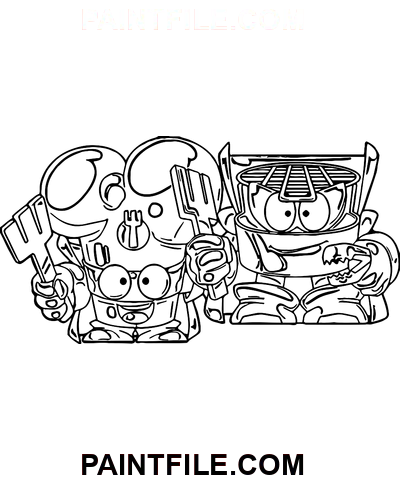 Zeichnen von Superzings Ausmalbild