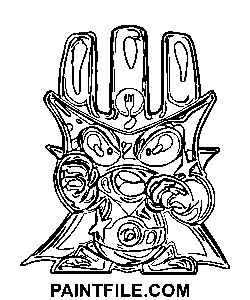 Handgezeichnete Superzings Ausmalbild