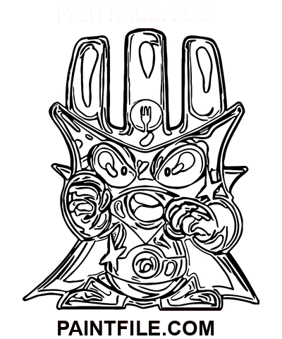 Handgezeichnete Superzings Ausmalbild