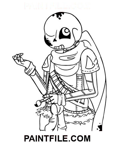 Sans Undertale Clip Art Zeichnung Ausmalbild