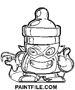 Superzings-Bot-Feed Ausmalbild