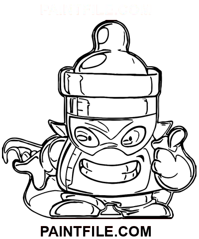Superzings-Bot-Feed Ausmalbild