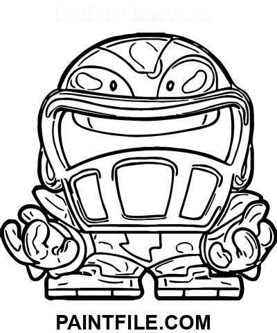Superzings Eigensinnig Ausmalbild