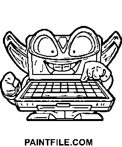 Superzings Komput Ausmalbild