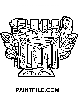 Superzings Strichzeichnung Ausmalbild