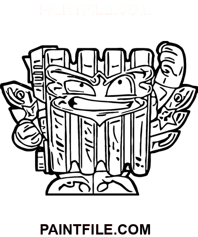 Superzings Strichzeichnung Ausmalbild