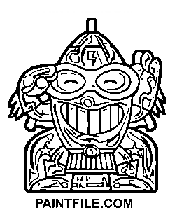 Superzings Raketen Ausmalbild