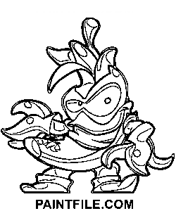 Superzings-Vorlage Ausmalbild