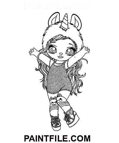 Süße Na Na Na Überraschung Ausmalbild