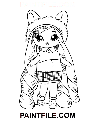 Liebenswerte Na Na Na Überraschung Ausmalbild