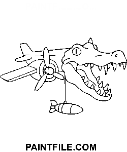 Hirnfäule Bombardiro Krokodil Ausmalbild