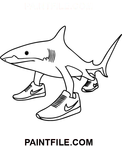 Tralalero Tralala Ausmalbild