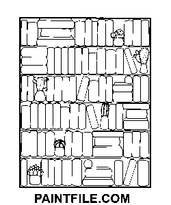 Bücher Kreative Momente Ausmalbild