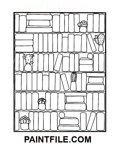 Bücher Kreative Momente Ausmalbild
