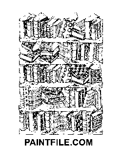 Bücher für kreatives Spielen Ausmalbild