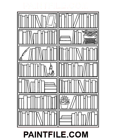 Bücher für Enthusiasten Ausmalbild