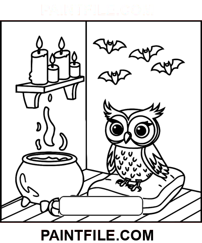 Gruselige Zeiten Kunst Ausmalbild