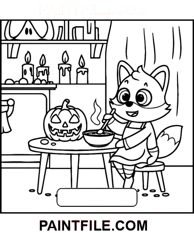 Gruselige Zeiten Gekritzel Ausmalbild