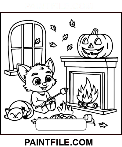 Gruselige Zeiten Zeichnung Pdf Ausmalbild