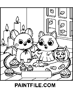 Gruselige Zeiten für Achtsamkeitsübungen Ausmalbild