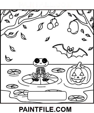Gruselige Zeiten zum entspannenden Basteln Ausmalbild