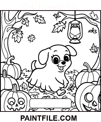 Spooky Times Handzeichnung Ausmalbild