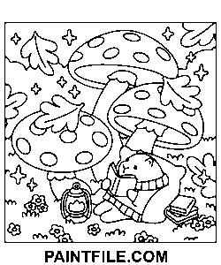 Einfaches Wasserschwein und Freunde Ausmalbild
