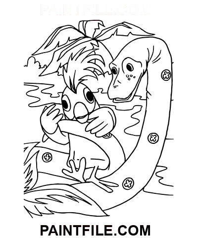 38 Papageien zeichnen Ausmalbild