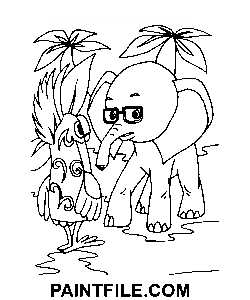 38 Papageien Handzeichnung Ausmalbild