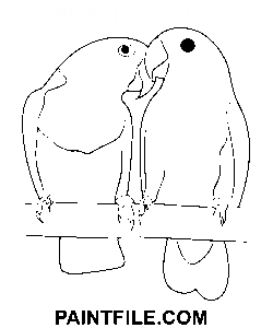 Schöne Turteltaube Ausmalbild