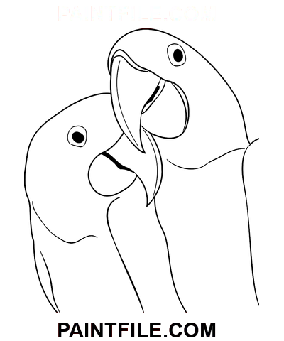 Schöne Liebestauben Ausmalbild