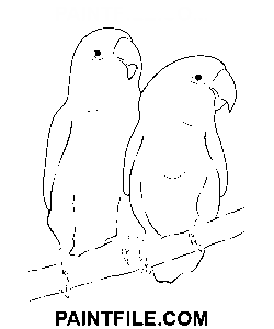 Papagei zur Stressbewältigung Ausmalbild