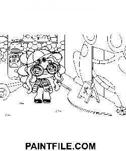 Avatar-Welt-Charakter Ausmalbild