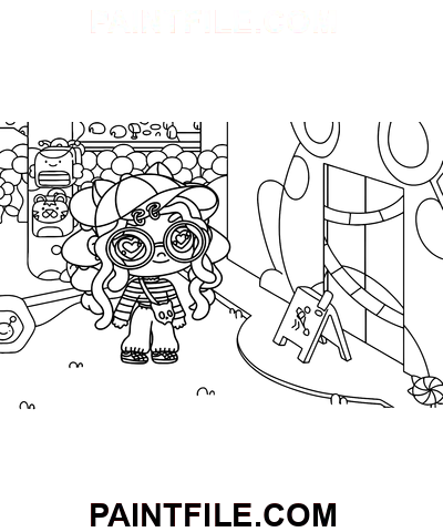 Avatar-Welt-Charakter Ausmalbild