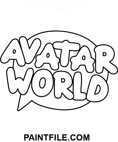 Logo der Avatar-Welt Ausmalbild