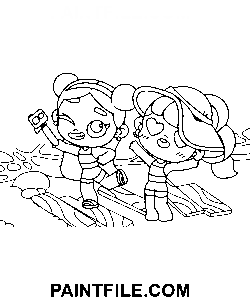 Avatar Welt Aufkleber Ausmalbild