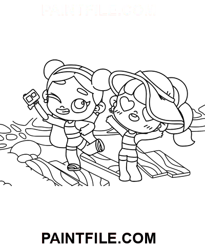 Avatar Welt Aufkleber Ausmalbild