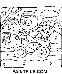 Gemütliche Hunnies für Bastelspaß Ausmalbild