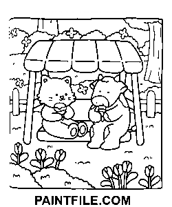 Kuschelige Hasen für kreative Ruhe Ausmalbild