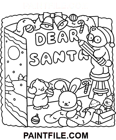 Kuschelige Hasen für kreative Inspiration Ausmalbild