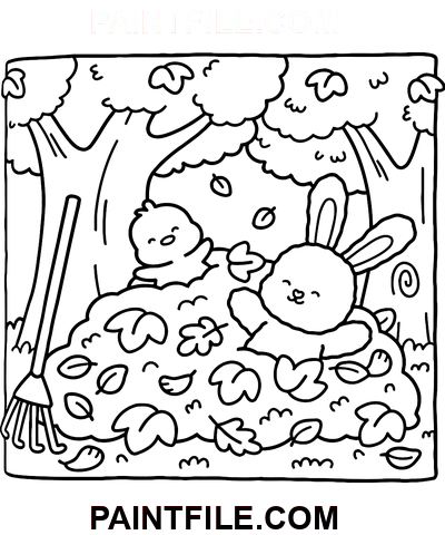 Kuschelige Häschen für kreative Meditation Ausmalbild