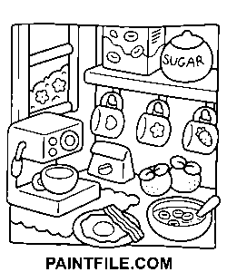 Gemütliche Hunnies für den Heimunterricht Ausmalbild