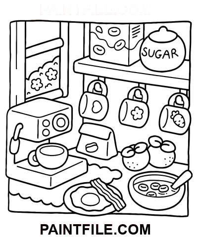 Gemütliche Hunnies für den Heimunterricht Ausmalbild