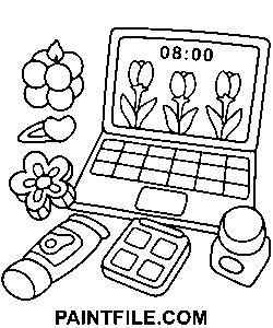 Niedlich und einfach für Bastelspaß Ausmalbild