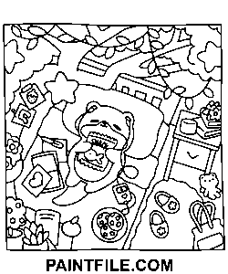 Traumhafte Tage für kreative Ruhe Ausmalbild