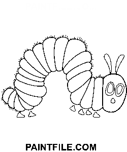 Süße Raupe Ausmalbild