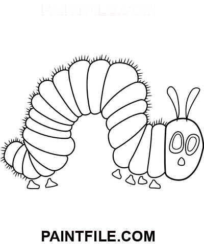 Süße Raupe Ausmalbild